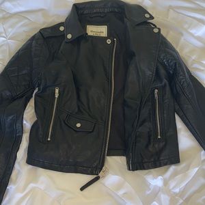 Abercrombie and Fitch vegan leather jacket